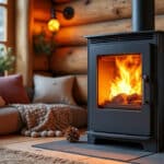 découvrez comment le poêle à granulés chauffe écologiquement les pièces de vie des chalets, offrant confort et respect de l'environnement.
