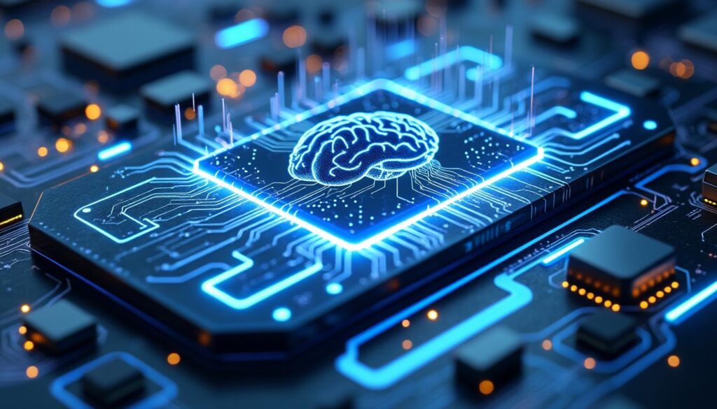 découvrez comment les puces neuromorphiques améliorent l'efficacité du traitement local des requêtes vocales, offrant rapidité et faible consommation d'énergie.
