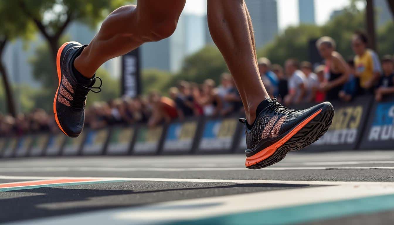 découvrez comment l'utilisation de chaussures à plaque de carbone optimise la foulée des marathoniens pour améliorer leurs performances et réduire la fatigue.