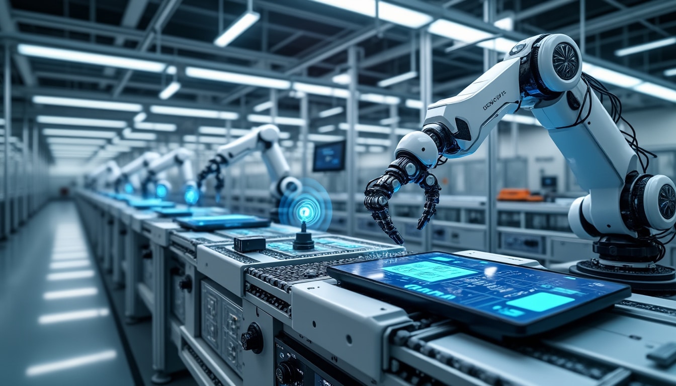 découvrez comment le réseau 5g privé optimise la connectivité des robots sur la chaîne d'assemblage industrielle pour une production plus efficace et automatisée.